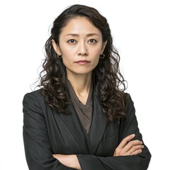 Inspiring Confidence An Empowered Businesswoman's Assertive Leadership in Urban Japan's Portrait