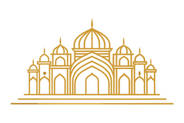 taj mahal vector