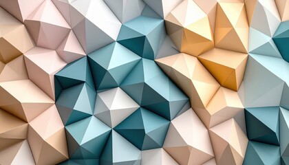Abstract Geometric Polygonal Pattern