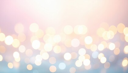 Abstract Pastel Bokeh Background With Soft Lights