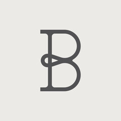 Letter B Cattle Brand Logo. Livestock Branding Symbol Initial Monogram Vector Design Template © faikarproject