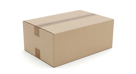 Delivery box, isolated white background