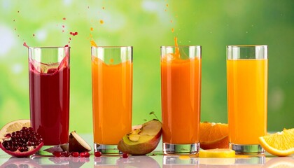 Fresh and natural healthy juices