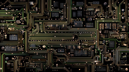 Synthetic PCB network with luminous connectors