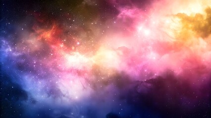 Fototapeta premium colorful galaxy nebula space background stars