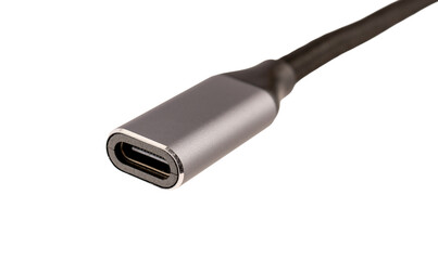 USB C female connector cable adapter for charging and data transfer
