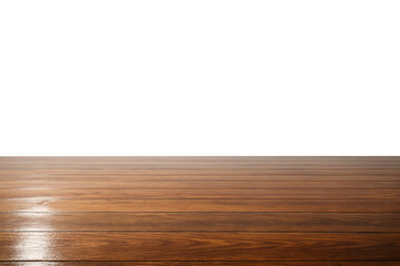 Wooden plank floor with empty space on top, natural light brown wooden texture background, ideal for product display, presentations, mockup design, or advertising template with copy space