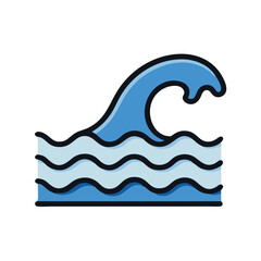 vector illustration of a wave