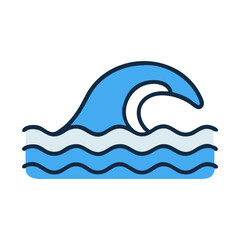 vector illustration of a wave