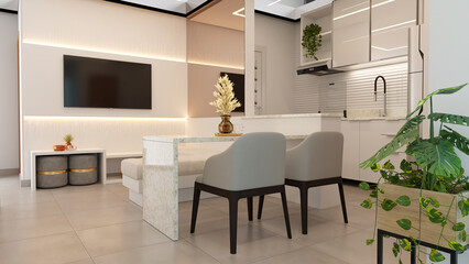 Interior design 3d visualisation
