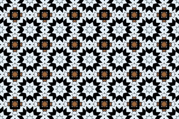 Seamless Decoration Fabric Art Interior Wallpaper Texture Tile Geometric Digital Symmetric Luxury Visual Endless Design Textile Fashion Background Perspective Template Shape Graphic Cloth Pattern.