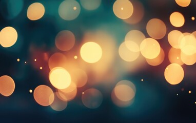 Obraz premium An abstract background of colorful, glowing, and blurred bokeh lights creates a festive and illuminated design, perfect for holiday celebrations