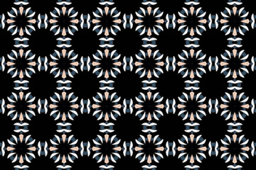 Seamless Decoration Fabric Art Interior Wallpaper Texture Tile Geometric Digital Symmetric Luxury Visual Endless Design Textile Fashion Background Perspective Template Shape Graphic Cloth Pattern.