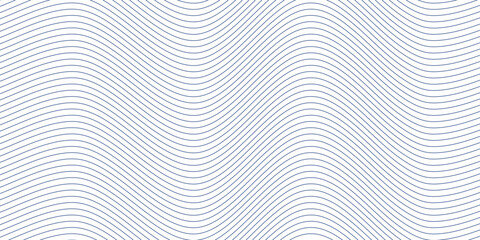 Vector striped abstract background. Blue abstract shapes from lines on white. 3D effect. Modern template for presentation, brochures, banners. Copy space, space for text.