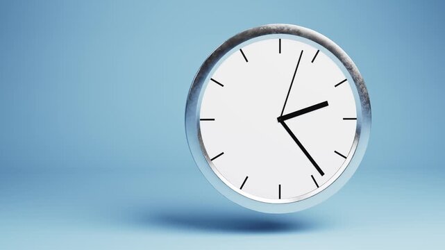 Turning back Daylight saving time to standard time concept: Turning back time at 3 am to 2 am. Copy space to the left.