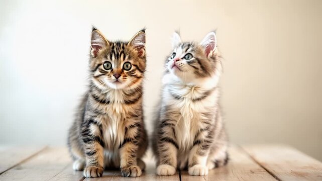 Adorable Kittens: Playful Companions, Gentle Gaze, Soft Fur, Sweet Expressions