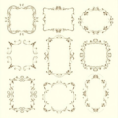 Frame pettern desgine vector illustration