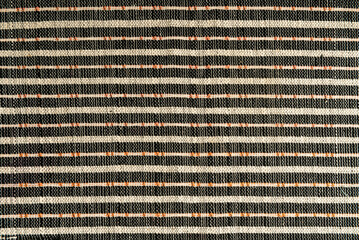 Top view close up photo of traditional hand woven fabric from Turkey