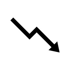 down arrow graph icon