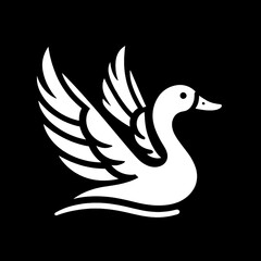 Obraz premium vector illustration of a duck