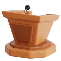 Lectern 3D Ilustration