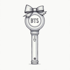 Bts lamp illustration vector desgine