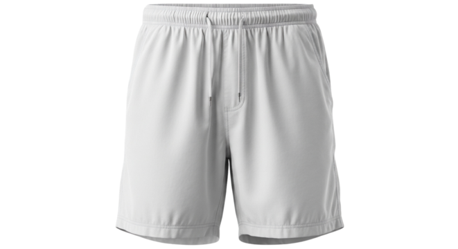 White athletic shorts isolated PNG with Transparent Background - Powered by Adobe