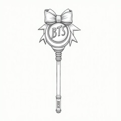 Bts lamp illustration vector desgine