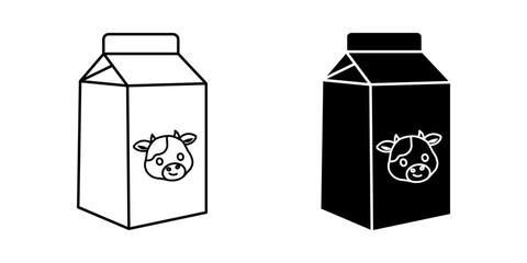  vector cow's milk icon white on background