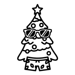 christmas tree with gingerbread cookies