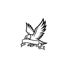 vector illustration of an eagle