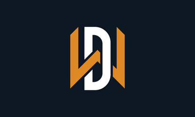 DW or WD  monogram logo design