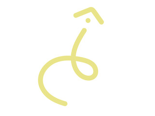 Minimalist Spiral Arrow Concept Illustration