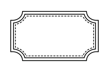 Ornate decorative frame with dashed inner border