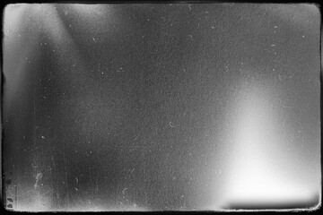  Abstract film texture background with grain, dust and light leak, framed, pattern with copy space.