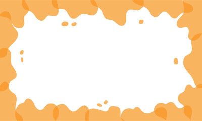 Business card banner organic shape border frame decoration background.