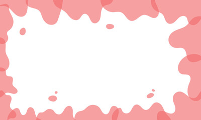 Business card banner organic shape border frame decoration background.