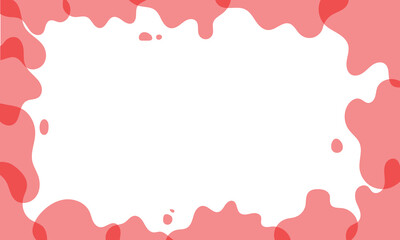 Business card banner organic shape border frame decoration background.