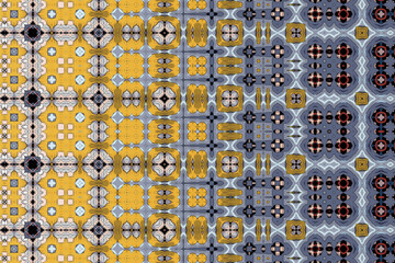 Seamless Decoration Fabric Art Interior Wallpaper Texture Tile Geometric Digital Symmetric Luxury Visual Endless Design Textile Fashion Background Perspective Template Shape Graphic Cloth Pattern.