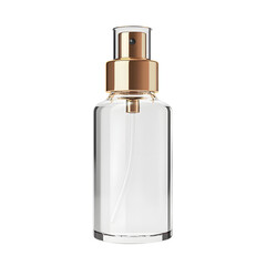 Elegant Luxury Skincare Bottle Mock-up with Gold Pump for Professional Beauty Product Display
