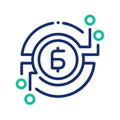 vector illustration of a icon with a symbol of a symbol