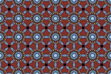 Seamless Background Geometric Cloth Perspective Textile Interior Shape Texture Tile Design Wallpaper Luxury Decoration Fashion Symmetric Endless Graphic Art Visual Fabric Digital Template Pattern.