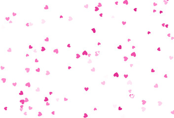 Seamless heart shapes cutout on transparent background useful for invitation cards, wedding cards.
