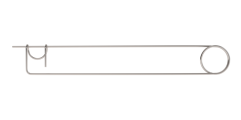 Badge pin on white background. Isolated 3d illustration