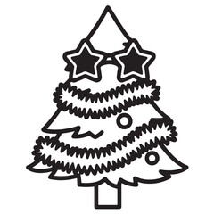 vector illustration of a christmas tree