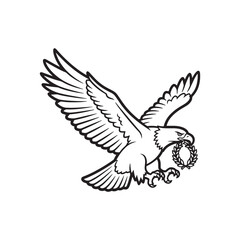 dove in flight