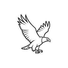 vector illustration of an eagle