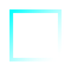 Cyan blue abstract block color field bright modern graphic design art