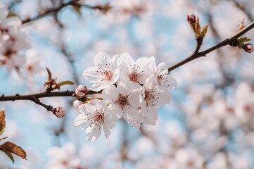 Spring Cherry Blossom Flowers Pink Sakura Blooms Tree Nature Seasonal Beauty Garden Park Botanical Floral Photography Japanese Culture Festival
