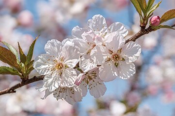 Sakura Cherry Blossom Spring Flowers Pink Blooms Tree Nature Seasonal Beauty Garden Park Botanical Floral Photography Japanese Culture Festival

